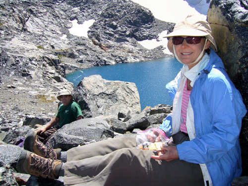 Ann Waters at North Glacier Pass