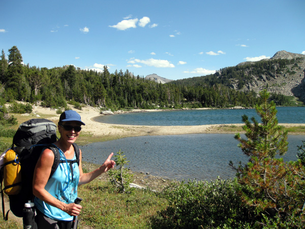 Patty Kert Dailey at Grave Lake