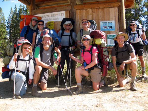 At the exit trailhead